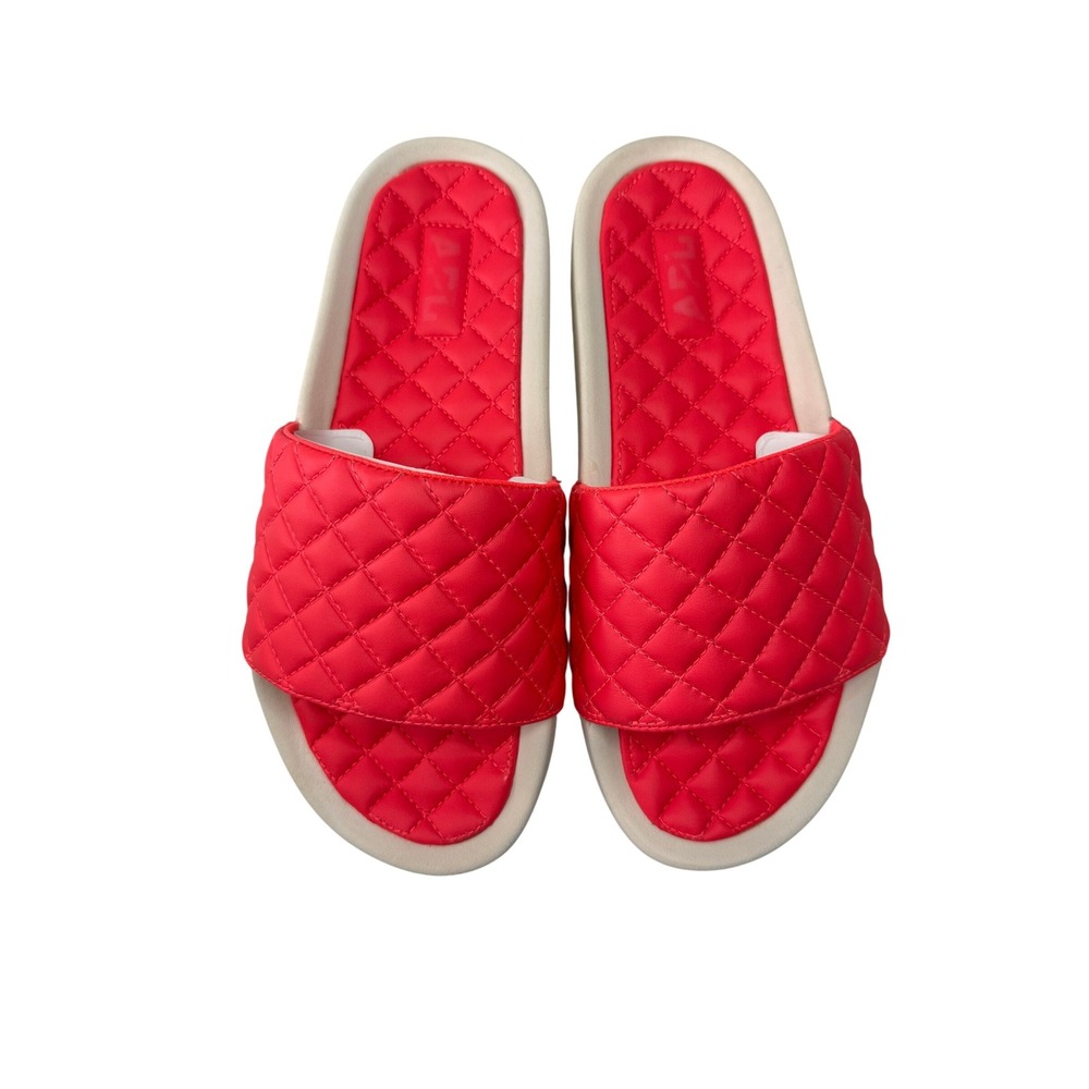 APL Athletic Propulsion Labs Lusso Slides Coral Quilted Womens Size 8 NWB
